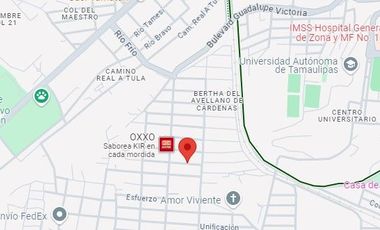 VENTA CASA, BERTHA DEL AVENDALLO, CDAD. VICTORIA TAMS.