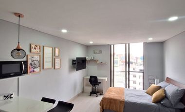 EXCELENTE APTO ESTUDIO AMOBLADO EN CHAPINERO