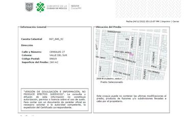 Casa En Venta En Cereales 27, Valle Del Sur, Ciudad De México, Cdmx