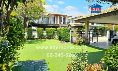 2-storey detached house, 82.3 sq.w., Fa Piyarom Village, Lake Grand Phase 13, near Ban Fa Le Marche Market, Soi Lam Luk Ka 115, Lam Luk Ka Road (Khlon