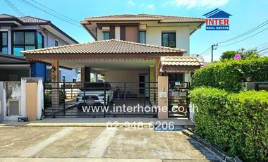 2-storey detached house, 82.3 sq.w., Fa Piyarom Village, Lake Grand Phase 13, near Ban Fa Le Marche Market, Soi Lam Luk Ka 115, Lam Luk Ka Road (Khlon