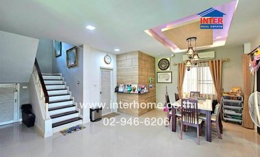 2-storey detached house, 82.3 sq.w., Fa Piyarom Village, Lake Grand Phase 13, near Ban Fa Le Marche Market, Soi Lam Luk Ka 115, Lam Luk Ka Road (Khlon