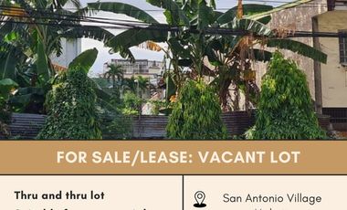 Lot for rent in Caong Street, San Antonio, District I, Makati, Southern Manila District