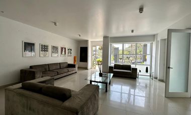 Alquilo flat de 104m2 frente al parque amoblado de 2 dorm en Barranco