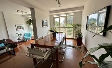 Alquilo flat de 104m2 frente al parque amoblado de 2 dorm en Barranco