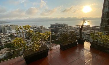 Alquilo flat de 104m2 frente al parque amoblado de 2 dorm en Barranco
