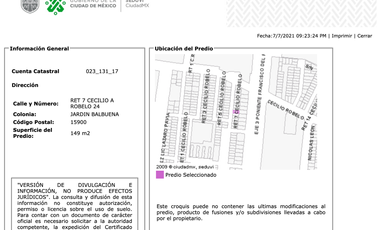 Casa En Venta En 7 De Cecilio Robelo 24, Jardín Balbuena, CDMX