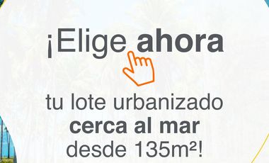 VENDO LOTE URBANIZADO PARA QUE CONSTRUYAS TU SEGUNDA CASA CERCA AL MAR