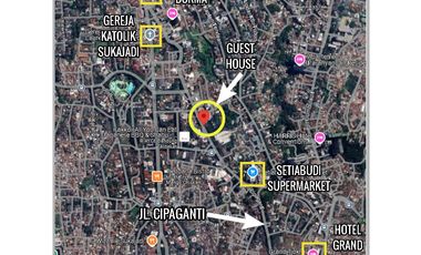 JUAL PENGINAPAN GUEST HOUSE LOKASI STRATEGIS DI MAINROAD SETIABUDI BANDUNG