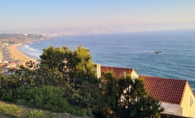 Reñaca, El Encanto, Terreno 600 M2, Panorámica Vista al Mar