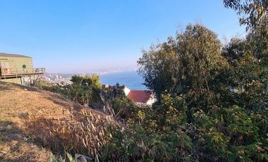Reñaca, El Encanto, Terreno 600 M2, Panorámica Vista al Mar