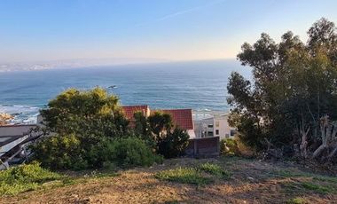 Reñaca, El Encanto, Terreno 600 M2, Panorámica Vista al Mar