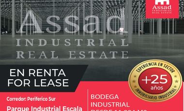 Renta de Bodega Industrial 11, 994 m² | PARQUE INDUSTRUIAL ESCALA | El Salto