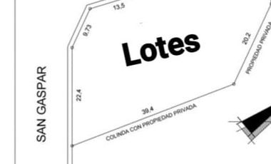 VENTA DE TERRENOS SAN GASPAR JIUTEPEC