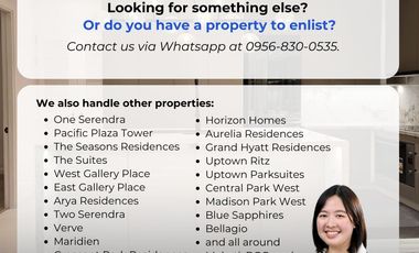 FOR SALE: Premium The Address at Wack Wack, 3BR (Direct Buyers Only) at Mandaluyong - St. Francis Shangri-La Place, One Shangri-La Place