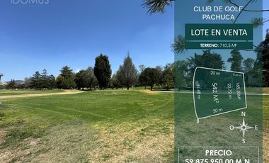 LOTE EN VENTA EN CAMPO DE GOLF, PACHUCA