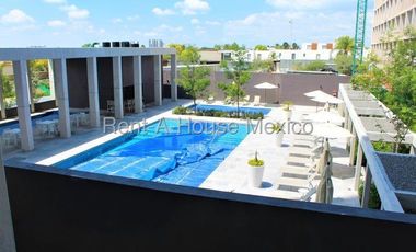 Santa Fe Juriquilla - RENTA. Departamento semiamueblado de 3 recámaras