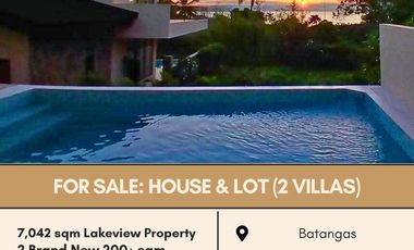FOR SALE:  2 VILLAS WITH LAKE VIEW in Batangas
