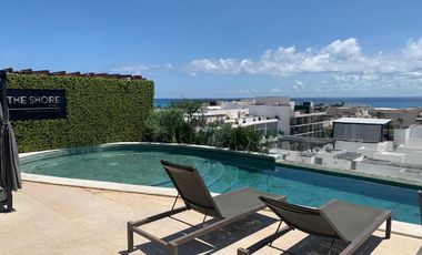 DEPARTAMENTO DE 3 RECAMARAS EN RENTA EN THE SHORE PLAYA DEL CARMEN