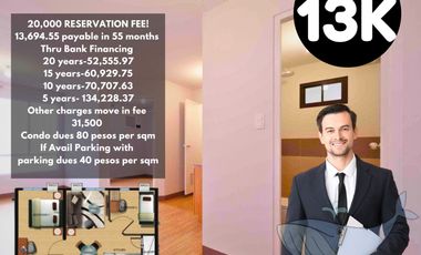 13K monthly 2BEDROOM CORNER UNIT PROMO!