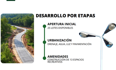 TERRENO 204 MTS2 EN FRACCIONAMIENTO PRIVADO EN SAN CRISTOBAL DE LAS CASAS CHIAPAS