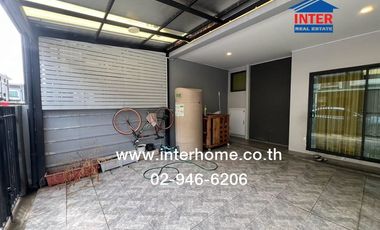2-storey townhouse, 18.6 sq.w., Britannia Village, Wongwaen-Chatuchak, Soi Hathai Rat 55, Kanchanaphisek Road, Hathai Rat Road, Lam Luk Ka, Pathum Tha