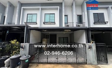 2-storey townhouse, 18.6 sq.w., Britannia Village, Wongwaen-Chatuchak, Soi Hathai Rat 55, Kanchanaphisek Road, Hathai Rat Road, Lam Luk Ka, Pathum Tha