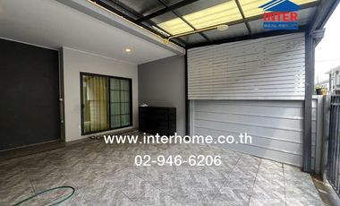 2-storey townhouse, 18.6 sq.w., Britannia Village, Wongwaen-Chatuchak, Soi Hathai Rat 55, Kanchanaphisek Road, Hathai Rat Road, Lam Luk Ka, Pathum Tha