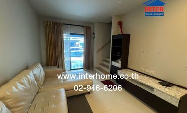 2-storey townhouse, 18.6 sq.w., Britannia Village, Wongwaen-Chatuchak, Soi Hathai Rat 55, Kanchanaphisek Road, Hathai Rat Road, Lam Luk Ka, Pathum Tha