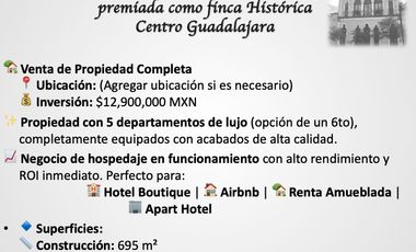 Casa Remodelada  con 6 departamentos en venta Centro Guadalajara
