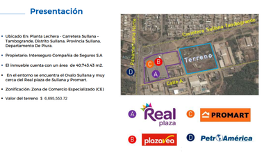VENTA DE AMPLIO TERRENO EN SULLANA