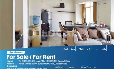 Apartemen Pantai Mutiara Tower Bunaken Lt.6, Pluit, Jakarta Utara