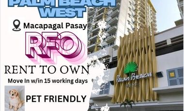 2bedroom condo in pasay palm beach west ready for occupancy rent to own near macapagal roxas blvd pasay