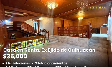 Casa en Renta, Ex-Ejido de San Francisco Culhuacán
