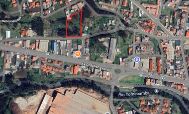 Terreno para proyecto inmobiliario, mide 6.480m2 , Linea de Fabrica al día, esta ubicado a una cuadra de la Av. Ordoñez Lasso.
