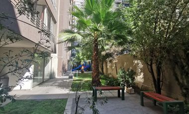 Lindo depto 2 D, 2b, c. americana, terraza, amoblado Metro Sta Isabel