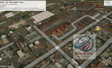 LOTE COMERCIAL CON AMPLISIMO USO DE SUELO SOBRE AV. PROL. DIVISION DEL NORTE VENDO 6,939 M2 CON DOS FRENTES