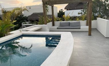 Último depa de remate, 2 recámaras y 134 m2 en Aldea Tulum