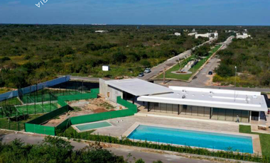 Venta de terreno en fraccionamiento en Mérida con amenidades y financiamiento
