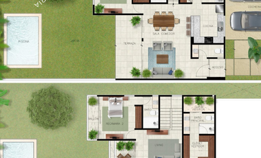 Casa en venta equipada con recamara en planta baja y alberca privada