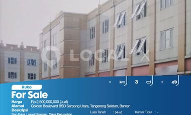 Ruko Golden Boulevard BSD Serpong Utara, Tangerang Selatan, Banten