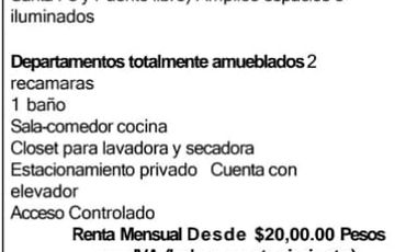 SE RENTAN DEPARTAMENTOS CENTRICOS AVE. 16 DE SEPTIEMBRE Y GREGORIO M. SOLIS