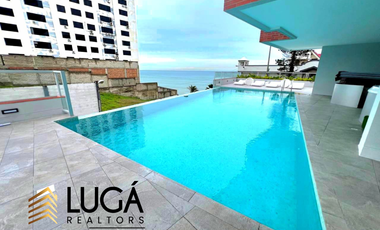 Suite por estrenar frente al mar en venta, cerca al Mall del Pacífico, sector Playa Murciélago, Manta, Ecuador
