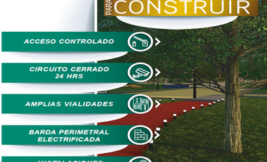 Terrenos en Venta con crédito o financiamientos en Antigua Hacienda San Cristóbal en Puebla