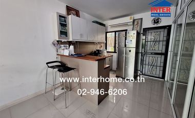 2-storey townhouse, 24.3 sq m., Pleno Village, Bang Yai, Song Phi Nong Alley, Kanchanaphisek Road, Khlong Thanon Road, Bang Yai, Nonthaburi