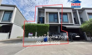 2-storey townhouse, 24.3 sq m., Pleno Village, Bang Yai, Song Phi Nong Alley, Kanchanaphisek Road, Khlong Thanon Road, Bang Yai, Nonthaburi