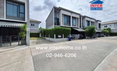 2-storey townhouse, 24.3 sq m., Pleno Village, Bang Yai, Song Phi Nong Alley, Kanchanaphisek Road, Khlong Thanon Road, Bang Yai, Nonthaburi