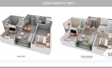 Venta de Apartamento en obra gris conjunto sector Guabinas Yumbo