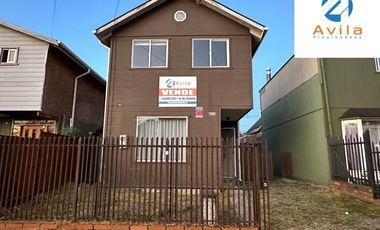 VILLARRICA segunda faja casa 69m2 de 2 pisos Rio Imperial 1245 , COD.VTIN077