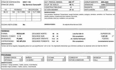 PROYECTO INMOBILIARIO  2500 mts2 en el centro Concepción